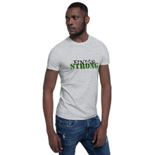 Load image into Gallery viewer, Finish STRONG Unisex Tee (Black/Green Print)