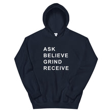 Load image into Gallery viewer, ASK BELIEVE Unisex Hoodie (White Print)