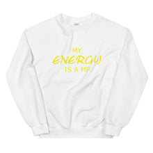 Load image into Gallery viewer, MY ENERGY/MF Unisex Sweatshirt (Gold Print)