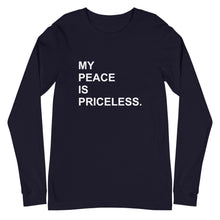Load image into Gallery viewer, MY PEACE Unisex Long Sleeve Tee (White Print)