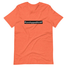Load image into Gallery viewer, #unstoppableMF Unisex Tee (White Print/Black Box)