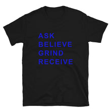 Load image into Gallery viewer, ASK BELIEVE Unisex Tee (Blue print)