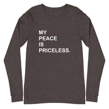 Load image into Gallery viewer, MY PEACE Unisex Long Sleeve Tee (White Print)