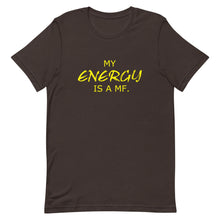 Load image into Gallery viewer, MY ENERGY/MF Unisex Tee (Gold Print)