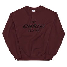 Load image into Gallery viewer, MY ENERGY/MF Unisex Sweatshirt (Black Print)