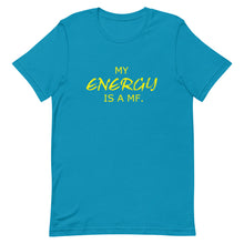 Load image into Gallery viewer, MY ENERGY/MF Unisex Tee (Gold Print)