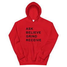 Load image into Gallery viewer, ASK BELIEVE Unisex Hoodie (Black Print)