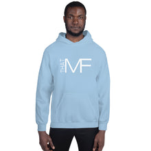 Load image into Gallery viewer, That MF Logo Unisex Hoodie (White Print)