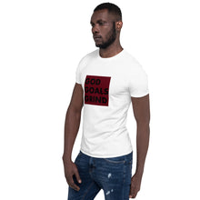 Load image into Gallery viewer, GOD GOALS GRIND Unisex Tee (Black Print/Burgundy Box)