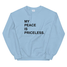 Load image into Gallery viewer, MY PEACE Unisex Sweatshirt (Black Print)