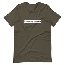 Load image into Gallery viewer, #unstoppableMF Unisex Tee (Black Print/White Box)
