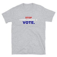 Load image into Gallery viewer, VOTE Unisex Tee (Red/White/Blue Print)
