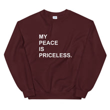 Load image into Gallery viewer, MY PEACE Unisex Sweatshirt (White Print)