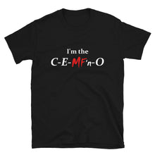 Load image into Gallery viewer, C-E-MF'n-O Unisex Tee (White/Red Print)