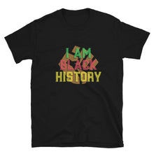 Load image into Gallery viewer, I AM BLACK HISTORY Unisex Tee (Brown Print Fist)