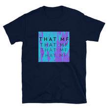 Load image into Gallery viewer, That MF Abstract Unisex Tee (Teal/Violet)