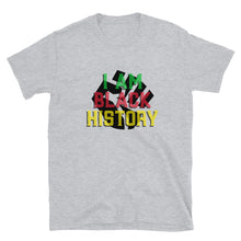 Load image into Gallery viewer, I AM BLACK HISTORY Unisex Tee (Black Print Fist)