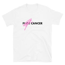 Load image into Gallery viewer, F*CK CANCER - BC Awareness Unisex Tee (Black Print)