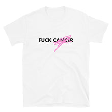 Load image into Gallery viewer, F*CK CANCER - BC Awareness Unisex Tee 2 (Black Print)