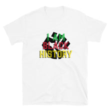 Load image into Gallery viewer, I AM BLACK HISTORY Unisex Tee (Black Print Fist)