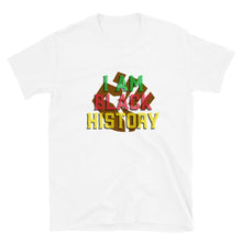 Load image into Gallery viewer, I AM BLACK HISTORY Unisex Tee (Brown Print Fist)