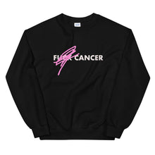 Load image into Gallery viewer, F*CK CANCER - BC Awareness Unisex Sweatshirt (White Print)