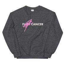 Load image into Gallery viewer, F*CK CANCER - BC Awareness Unisex Sweatshirt (White Print)