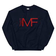 Load image into Gallery viewer, That MF Logo Unisex Sweatshirt (Red Print)