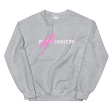 Load image into Gallery viewer, F*CK CANCER - BC Awareness Unisex Sweatshirt (White Print)