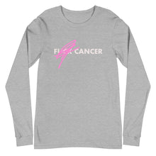 Load image into Gallery viewer, F*CK CANCER - BC Awareness Unisex Long Sleeve Tee (White Print)