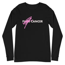 Load image into Gallery viewer, F*CK CANCER - BC Awareness Unisex Long Sleeve Tee (White Print)