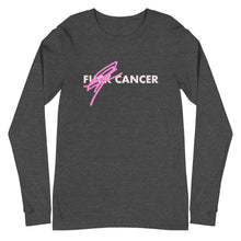 Load image into Gallery viewer, F*CK CANCER - BC Awareness Unisex Long Sleeve Tee (White Print)