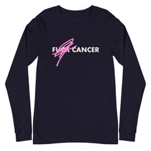 Load image into Gallery viewer, F*CK CANCER - BC Awareness Unisex Long Sleeve Tee (White Print)