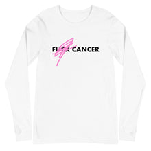 Load image into Gallery viewer, F*CK CANCER - BC Awareness Unisex Long Sleeve Tee (Black Print)