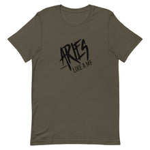 Load image into Gallery viewer, ARIES LIKE A MF Unisex Tee (Black Print)