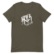 Load image into Gallery viewer, ARIES LIKE A MF Unisex Tee (White Print)
