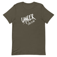 Load image into Gallery viewer, CANCER LIKE A MF Unisex Tee (White Print)