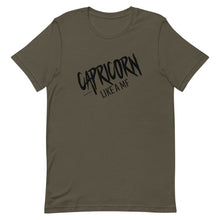 Load image into Gallery viewer, CAPRICORN LIKE A MF Unisex Tee (Black Print)