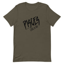 Load image into Gallery viewer, PISCES LIKE A MF Unisex Tee (Black Print)