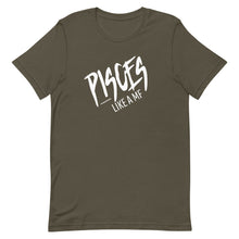 Load image into Gallery viewer, PISCES LIKE A MF Unisex Tee (White Print)