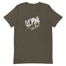 Load image into Gallery viewer, GEMINI LIKE A MF Unisex Tee (White Print)