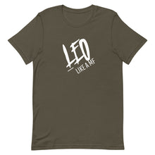 Load image into Gallery viewer, LEO LIKE A MF Unisex Tee (White Print)