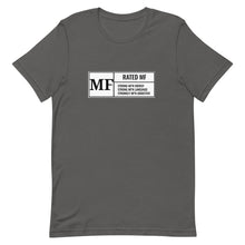 Load image into Gallery viewer, RATED MF Unisex Tee (Black Print)