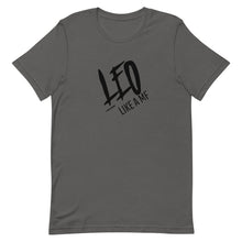 Load image into Gallery viewer, LEO LIKE A MF Unisex Tee (Black Print)
