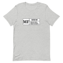 Load image into Gallery viewer, RATED MF Unisex Tee (Black Print)