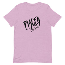 Load image into Gallery viewer, PISCES LIKE A MF Unisex Tee (Black Print)