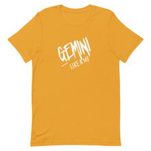 Load image into Gallery viewer, GEMINI LIKE A MF Unisex Tee (White Print)