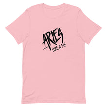 Load image into Gallery viewer, ARIES LIKE A MF Unisex Tee (Black Print)