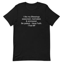 Load image into Gallery viewer, My Blessings Unisex Tee (White Print)