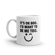 Load image into Gallery viewer, It's Ok Boo White Glossy Mug 11oz/15oz (White Print)